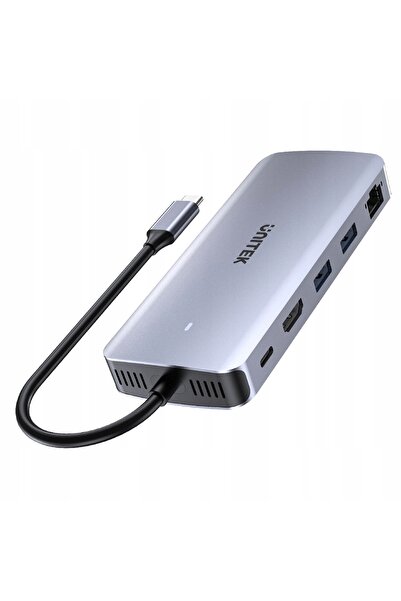 NO BRAND Stație de andocare Unitek USB-C - HDMI USB RJ-45 PD 100W / Carcasă p...