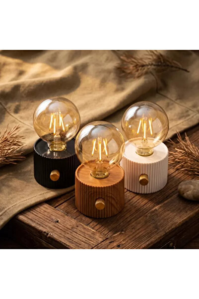 Nemere Şarjlı Dekoratif Masa Lambası - Kademesiz Dimmer - Type-C Bağlantılı İ...