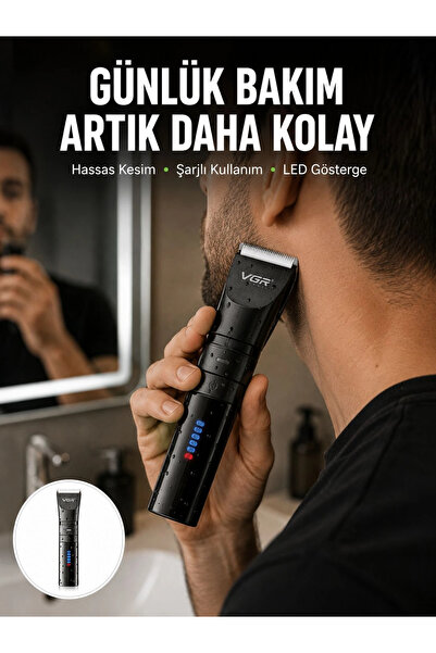 ALFA AKSESUAR 03 Men's Hair and Beard Trimmer – New Generation with Waterproo...