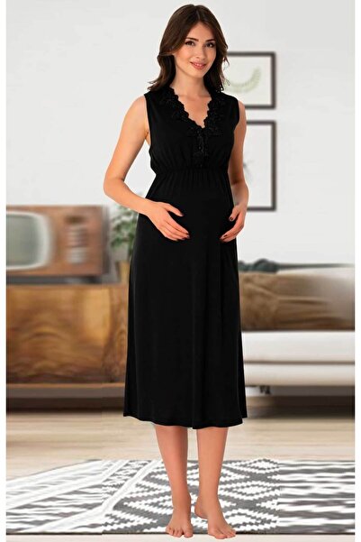 by İGP Maternity Sleeveless Summer V-Neck Nightgown