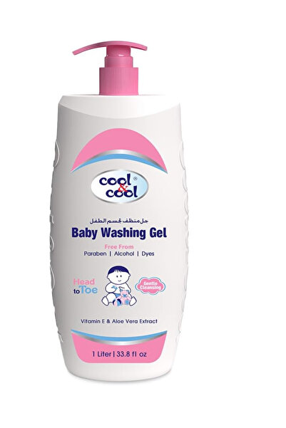 COOL & COOL Baby Washing Gel- 1 Liter - Head to Toe Baby Bath, Dye Free,Tear ...