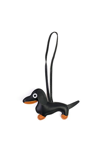 Posete Fagaras Keychain - Dogolino - Black, Women's Keychain Made of Genuine ...