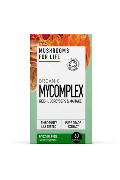 MushroomsForLife Mycomplex 800mg Reishi, Cordyceps si Maitake /Bio 60cps