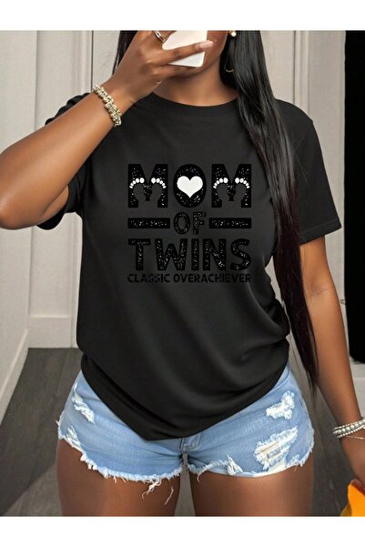 En22 T-Shirt Women, Mom of Twins Classic Overachiever Design, Comfortable Cas...