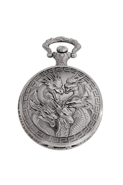 Choice1 Silvery Retro Charm Neutral Handsome Fashion Dragon Group Carving Qua...