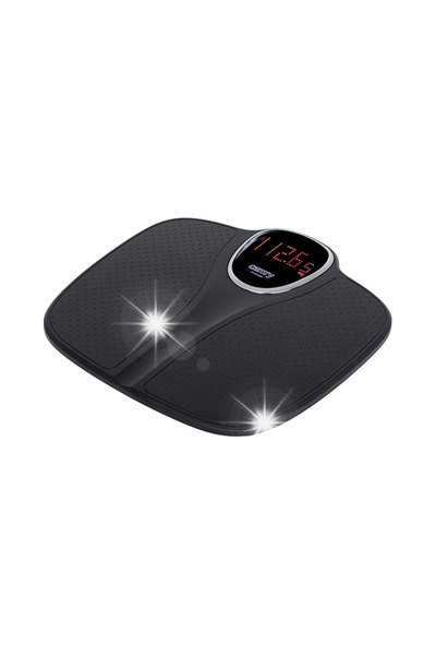 Camryn's Cântar electronic de baie, negru, cu o capacitate de până la 180 kg,...