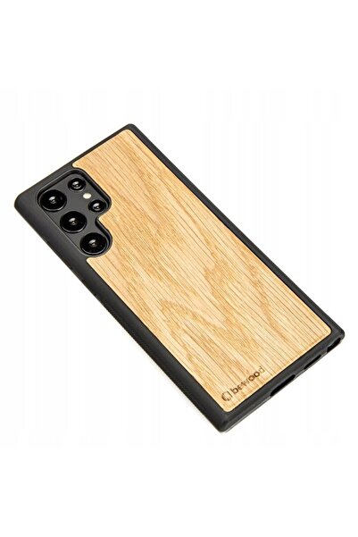 BewooDesign Husă din lemn pentru Samsung Galaxy S22 Ultra, model stejar