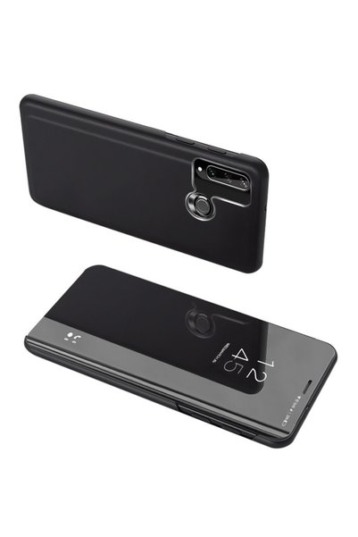 POWERTECH θήκη Clear view MOB-1517, Huawei Y6p, μαύρη