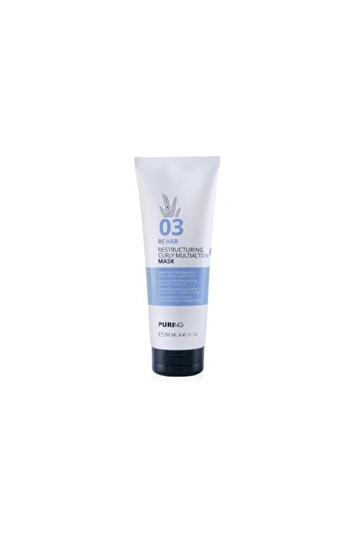 PURING 03 Rehab Curl Defining Hair Mask with Silk and Wheat Protein for Curly...