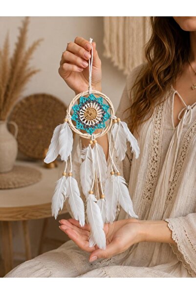Hd Marketim Mini Düş Kapanı Bambu Dream Catcher Bohem Duvar Süsü 9 cm Çap 40 ...