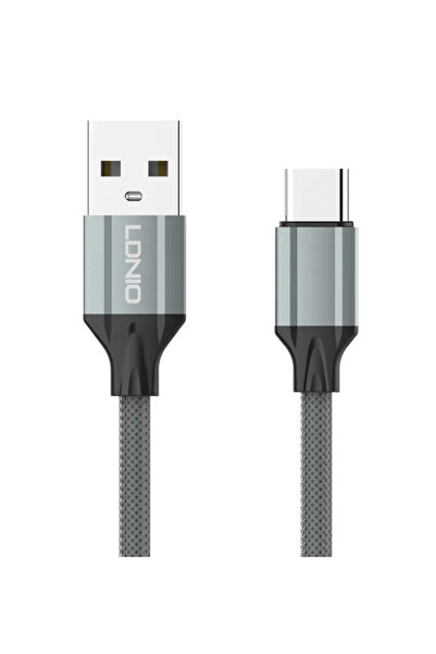 LDNIO Καλώδιο USB-C σε USB LS441, 2.4A, 1μ, γκρι