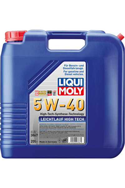 Liqui Moly Motor oil Leichtlauf High Tech 5W40 (3867) 20L