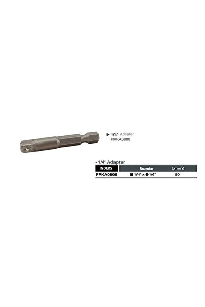 TOPTUL Adaptor bit hexagonal 1/4 50mm