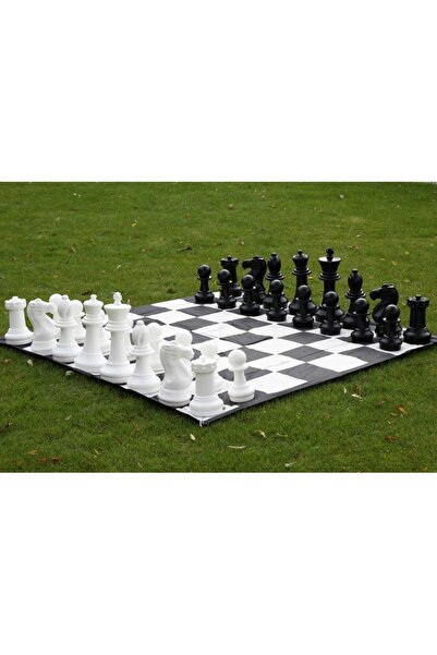 Sunrise Chess & Games Medium-sized garden chess Top Bottom Set - pieces + nyl...