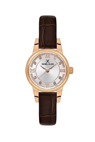 Daniel Klein Case Rose Cord Black Color 25 mm Women Wrist Watch with Gift Pac...