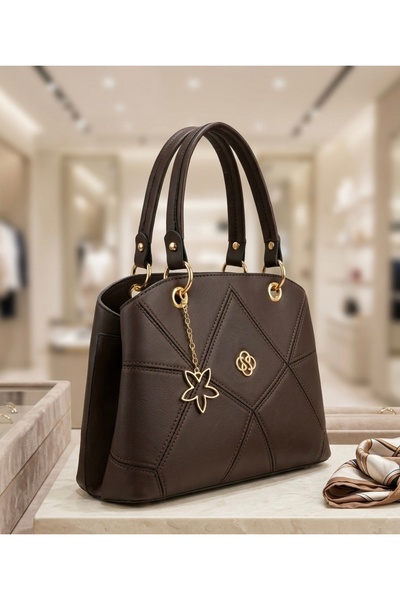 pololiza Mother Women's Geometric Embroidered Hand and Shoulder Bag with 2 Co...