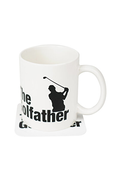 OEM The Source Golfather Mug and Coaster – Κούπα & Σουβέρ Golfather – Σετ Δώρ...