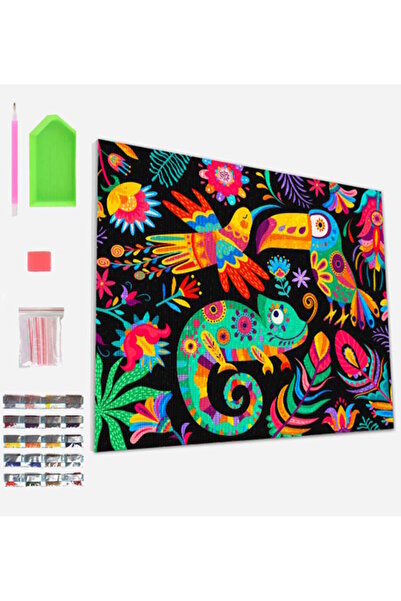 OEM Splat Planet Σετ Diamond Painting "Fiesta Fiesta" σε Καμβά με Τελάρο 30x40cm