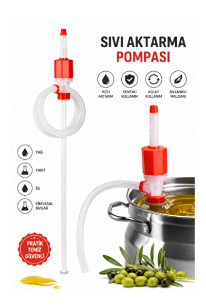 chakran store Fıçı Varil için Uzun Boy Emme Basma Pompa Süt Zeytinyağı Sıvı M...