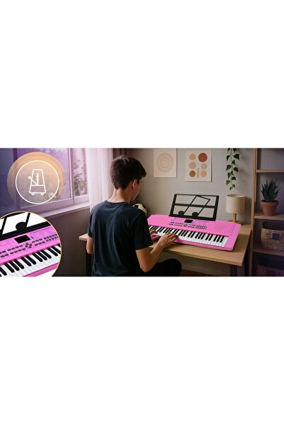 MUSICMATE Tastatură MM-03 KeyDeluxe Roz