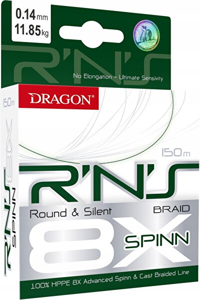 Dragon Plecionka R N S 8X Spinn 0.22 mm / 150 m Verde