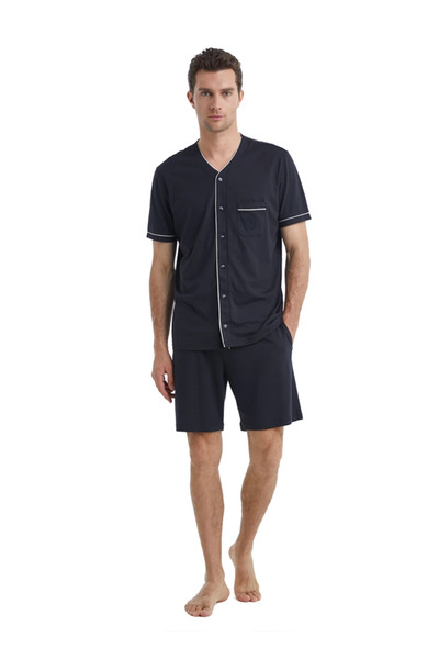 Blackspade 40499 Men's Front Buttoned Shorts Set