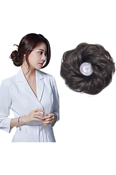 Estelle Messy Bun Scrunchie with Elastic Rubber Band, Updo Chignon Donut Pony...