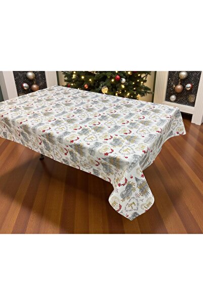 Linea Home Χριστουγεννιάτικο λινό τραπεζομάντιλο ΑΓΑΠΗ ΧΡΙΣΤΟΥΓΕΝΝΩΝ 150Χ220 ...
