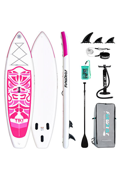 Funwater Placă de surf gonflabilă ultraușoară (7,9 kg) pentru toate niveluril...