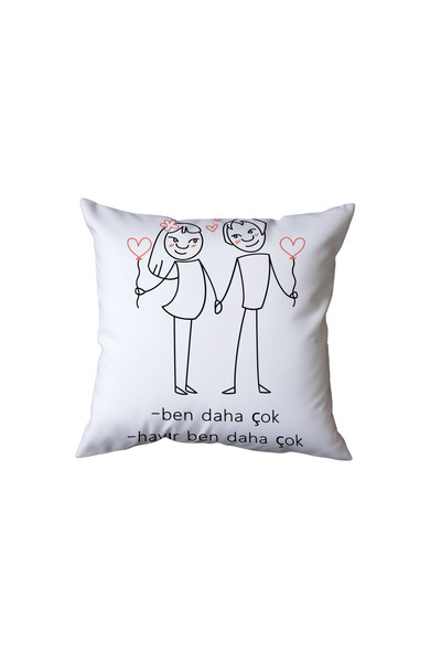 Beramussa I Love You More Pillow, Gift for Lover