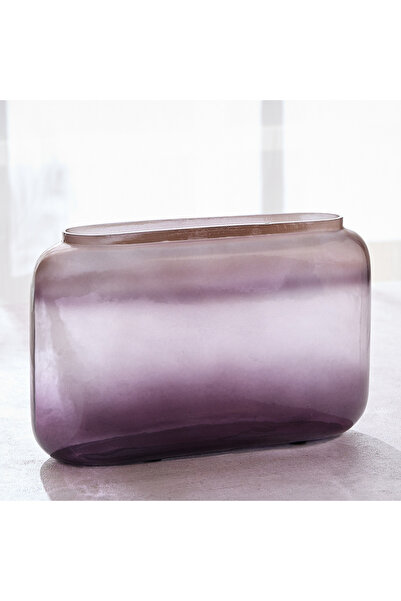 Generic Nouf Midnight Glass Vase - 19 cm