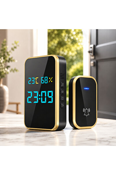 Andera Sonerie wireless/ fara fir, fara baterii auto-generare energie, displa...