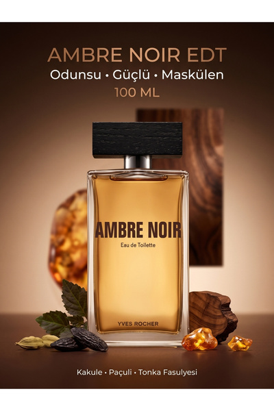 Yves Rocher Kakule, Paçuli ve Tonka Fasulyesi Notalı Odunsu Maskülen Vegan Er...