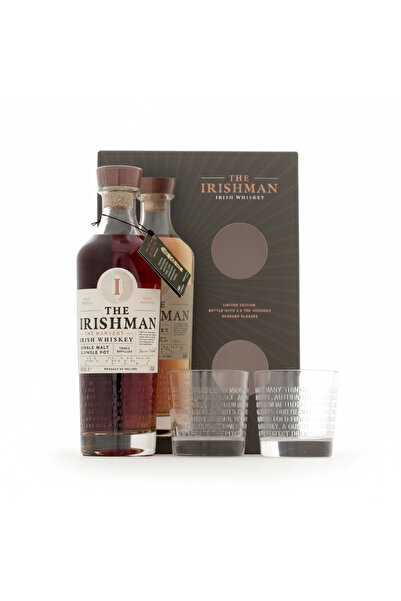 Aberlour Pachet Cadou Whiskey The Irishman Harvest + 2 Pahare 40%, 0.7L