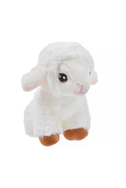 OEM Miel de pluș alb cu copite maro - 16cm