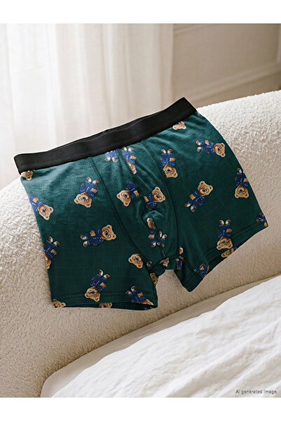 LC Waikiki Mavi Beli Lastikli Erkek Boxer 3'lü