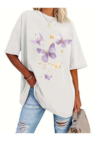 121 Plus Size - Plus Size - Plus Size Women's Short Sleeve Round Neck T-Shirt...