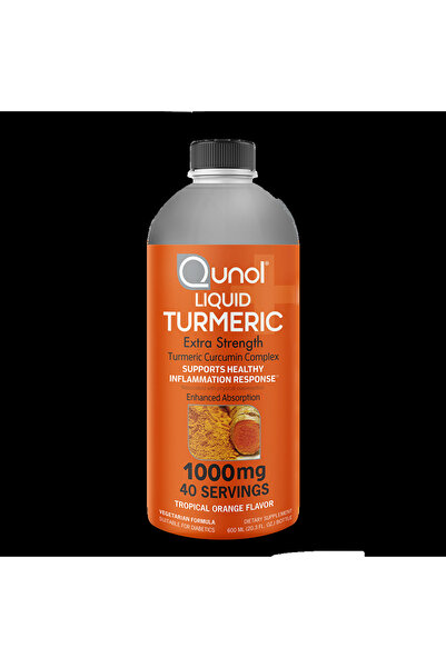 Qunol Turmeric lichid cu curcumină și piper negru 600 ml