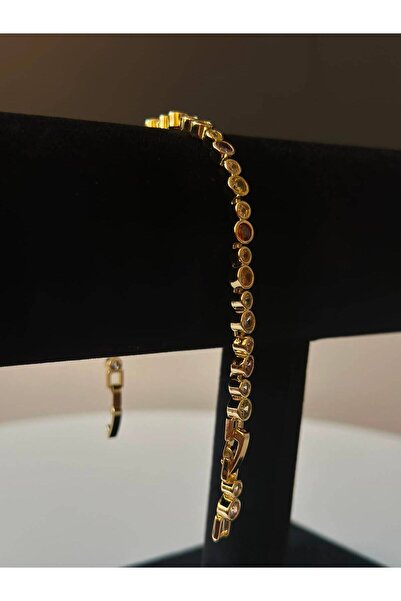 ROYAL SPARK Gold Plated Round Stone Classic Waterway Women's Bracelet