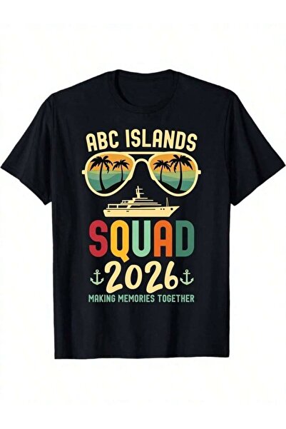 01THEONE تي شيرت ABC Islands Squad 2026 بتصميم عصري للعائلة، مزين برسومات نظا...