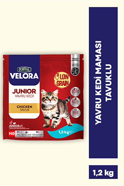 PERİTAS VELORA Yavru Kedi Maması Tavuklu 1,2 kg