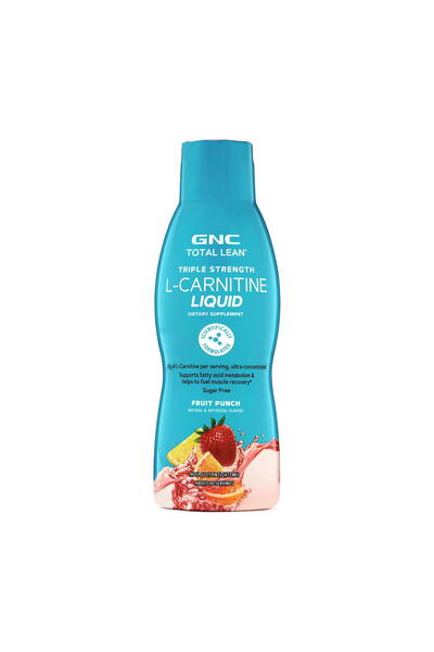 GNC L-Carnitina Lichida cu Aroma de Punch de Fructe Triple Strength 473ml