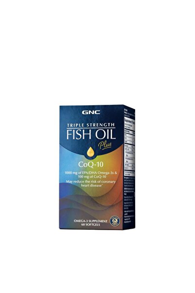 GNC Ulei de Peste Plus Coenzima Q-10 (Fish Oil Plus CoQ-10) Triple Strength 6...