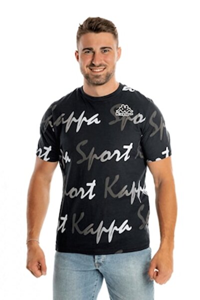 Kappa Tricou 100% bumbac cu logo decorativ și inscripție direct pe material, ...