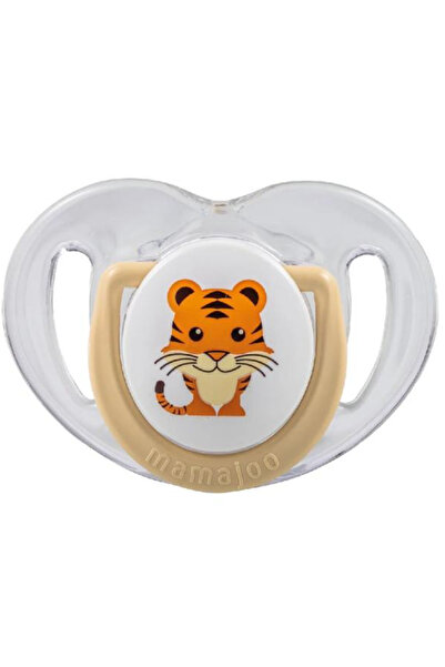 Mamajoo Suzeta cu Design Ortodontic din Silicon si Cutie de Depozitare - Tigr...