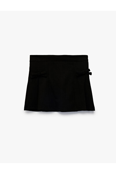 Koton Bow-Tie Viscose Blend Short Skirt