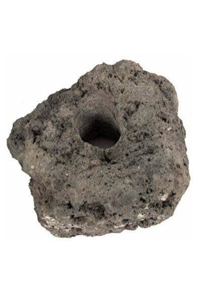AKVASTABIL Carved Lava Rock with 1 Hole 5-20 cm