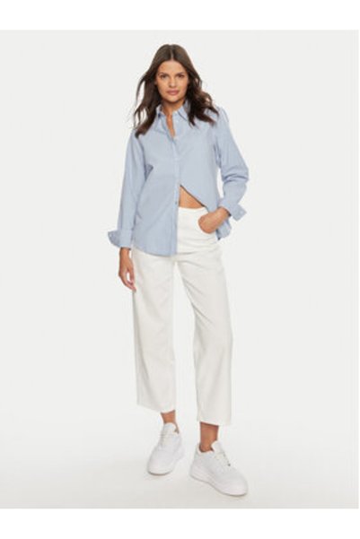 Guess Jeans Cămașă de damă W4YH68WGCF1 Albastru