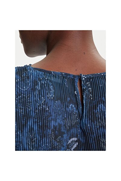 Desigual Bluză de damă 25WWBW09 Bleumarin