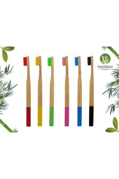 Bamboo فرشاة أسنان زرقاء ناعمة